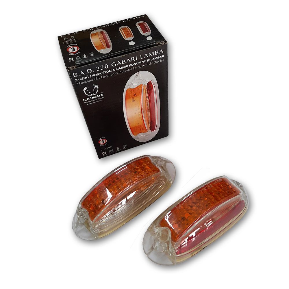 3 Fonksiyonlu Yan Led Lamba